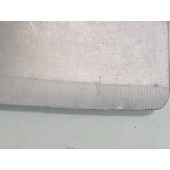 Vintage Quikut Stainless Steel Cleaver Red Plastic Handled MCM - Picture 5 of 6